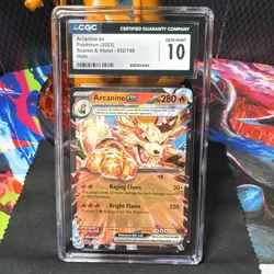 Arcanine ex 032/198 - CGC Gem Mint 10 - Scarlet & Violet - Pokemon TCG 2023 - Image 1