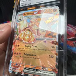 Arcanine ex 032/198 - CGC Gem Mint 10 - Scarlet & Violet - Pokemon TCG 2023 - Image 3