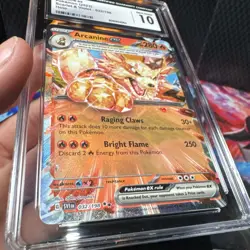 Arcanine ex 032/198 - CGC Gem Mint 10 - Scarlet & Violet - Pokemon TCG 2023 - Image 4