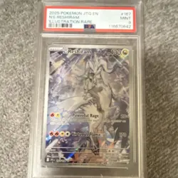Pokemon N's Reshiram Illustration Rare Stamped Holo 167/159 PSA 9 - Image 1
