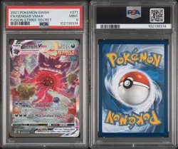 Pokemon Gengar VMAX Fusion Strike Secret Rare Full Alt Art #271 PSA 9 Mint - Image 3