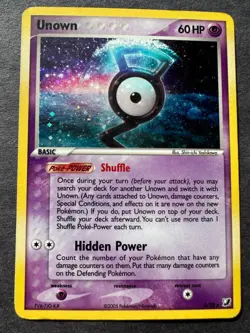 Pokemon TCG Unown G Unseen Forces G/28 Holo Rare Pokemon - Image 1