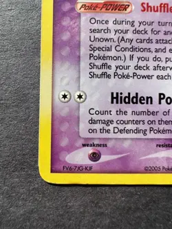 Pokemon TCG Unown G Unseen Forces G/28 Holo Rare Pokemon - Image 3
