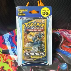Sun & Moon: Unbroken Bonds - Mini Booster Pack - NEW/Factory Sealed- Pokemon TCG - Image 1