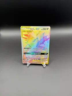 Pokemon TCG Rainbow Secret Mega Sableye & Tyranitar GX Tag Team Unified Minds - Image 1
