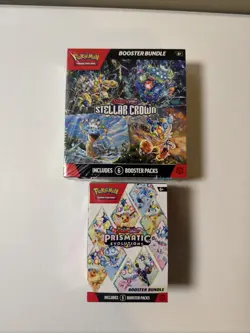 POKEMON PRISMATIC EVOLUTIONS And Steller Crown Booster Bundle Boxes - Image 4