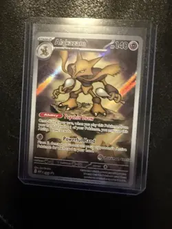 Alakazam 009 Mega Evolutions Black Star Promo Pokemon Center stamp - Image 1