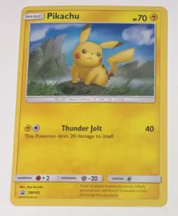 Pokemon Pikachu TCG Holo Blackstar Promo SM183 Near Mint - Image 1