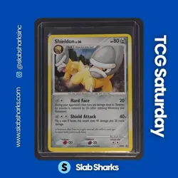 2007 POKEMON DIAMOND & PEARL BLACK STAR PROMO #DP08 SHIELDON HOLO - Image 1