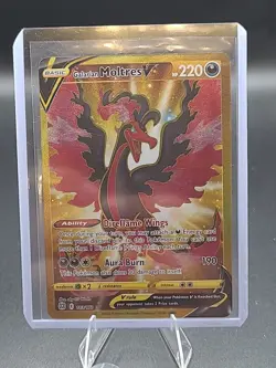 Pokemon Galarian Moltres v TCG Brilliant Stars Holo Card 183/172 Secret Rare - Image 1