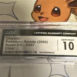 Nintendo Cloyster Pokemon Amada (2000) Super DX Clear CGC 10 D247 Card - Image 4