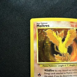 Pokemon TCG Moltres Fossil Set Holo Rare Card 12/62 LP - Image 2