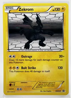 Zekrom BW005 Holo Pokemon Card Black Star Promo LP 2011 - Image 1