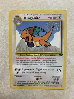 Dragonite Black Star Promo Card No.5 Kids WB Presents POKEMON The First Movie! - Image 1