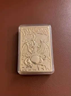Pokemon 23 Karat Gold Plated Trading Card Limited Edition Charizard - Image 1