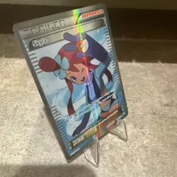 Pokemon Skyla Full Art Boundaries Crossed Card 149/149 LP - Image 3