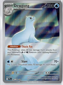 Dewgong 097/094 PFL Phantasmal Flames Illustration Rare Art Pokemon Card NM - Image 1