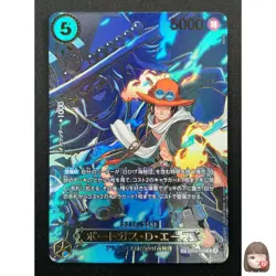[NM]Portgas D. Ace ONE PIECE Card Japanese EB02-028 R Carrying on His Will 14F50 - Image 1