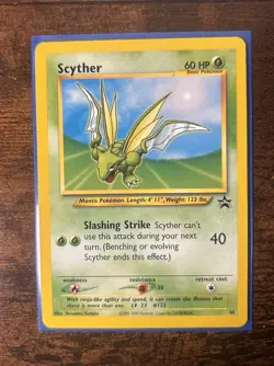 Pokemon Scyther Promo 45 2000 Rare Basic Vintage Card Stock Pokemon TCG - Image 1