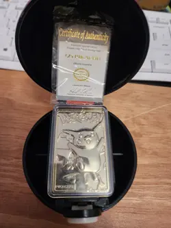 1999 BK 23K Gold Plated Pokemon Pikachu Trading Card - Image 3
