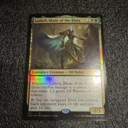 Lathril, Blade of the Elves Kaldheim Commander Rare Foil Card 001 2021 MTG - Image 1