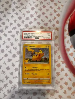 Pokemon Pikachu Promo Holo Card SWSH039 General Mills 25th Anniversary PSA - Image 1