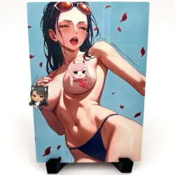 One Piece Nico Robin Sexy Anime Waifu Girl Doujin Lewd Goddess Story Art Card - Image 1