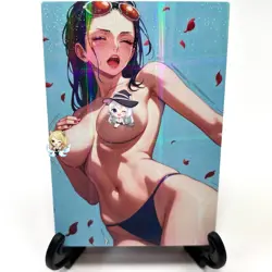 One Piece Nico Robin Sexy Anime Waifu Girl Doujin Lewd Goddess Story Art Card - Image 2