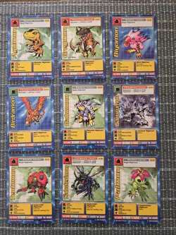 Complete 62 Card Vintage Digimon Battle Series 1 Starter Deck Set Saberleomon ++ - Image 2