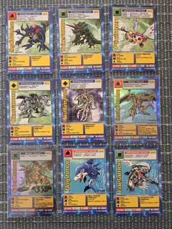 Complete 62 Card Vintage Digimon Battle Series 1 Starter Deck Set Saberleomon ++ - Image 5