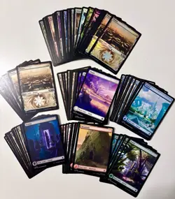Magic The Gathering 100+ Foil & Full Art Lands Lot. LP-NM - Image 1
