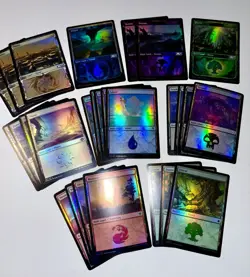 Magic The Gathering 100+ Foil & Full Art Lands Lot. LP-NM - Image 4