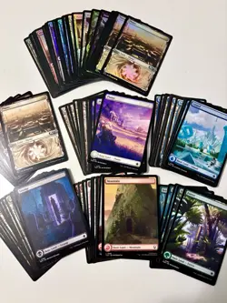Magic The Gathering 100+ Foil & Full Art Lands Lot. LP-NM - Image 5