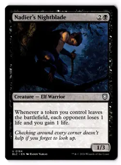 Nadier's Nightblade 184 Commander: Bloomburrow NM - Image 1