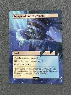 Temple of Enlightment MTG Final Fantasy Hand Painted Extended Altered Art Jeckho - Image 1