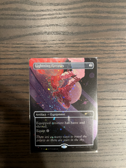 Lightning Greaves (Galaxy Foil Secret Lair Promo) NM - Image 1