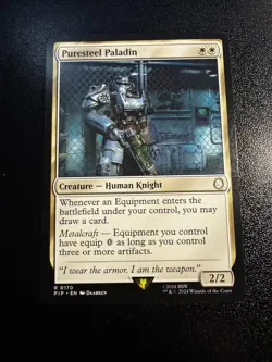 Puresteel Paladin Universes Beyond: Fallout Regular LP MTG - Image 1