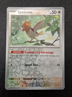 Pokemon TCG - Spearow Common SV: Scarlet & Violet 151 021/165 NM - Image 1