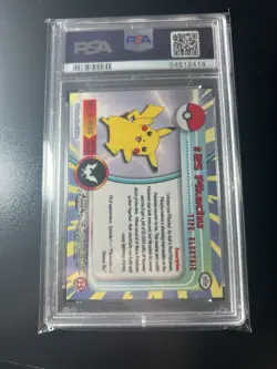 2000 Topps Chrome Pokemon Pikachu #25 PSA 10 Gem - Image 2