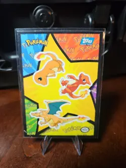 Charizard TOPPS Pokemon Puzzle Sticker from First Movie - Image 1