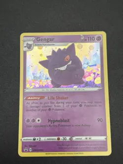 Pokemon Gengar Promo SWSH052 S&S Black Star Holo Rare - Image 1