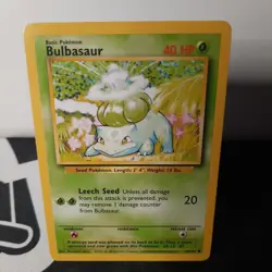 BULBASAUR - Base Set - 44/102 - Common - Pokemon Card Unlimited Edition - LP - Image 1