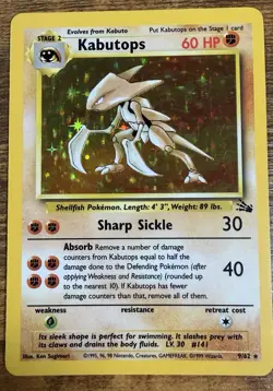 Vintage Holo Rare Pokemon Card Lot WOTC 1999 Base Set, Fossil Jungle LP - Image 5