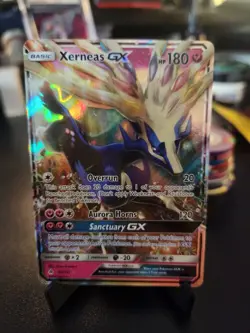 NM+ Pokemon Xerneas GX Ultra Rare S&M Forbidden Light 90/131 H - Image 2