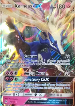 NM+ Pokemon Xerneas GX Ultra Rare S&M Forbidden Light 90/131 H - Image 5