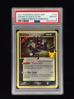 Greninja Gold Star SWSH144 Pokemon Celebrations PSA 8 🔥🔥🔥 - Image 1