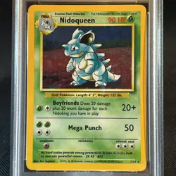 Nidoqueen Holo # 7 No Symbol Error Jungle 1999 Pokemon PSA 6 🍃 - Image 2