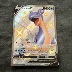 Pokemon TCG Lapras V SV110/SV122 Shining Fates Shiny Vault Full Art - Image 1