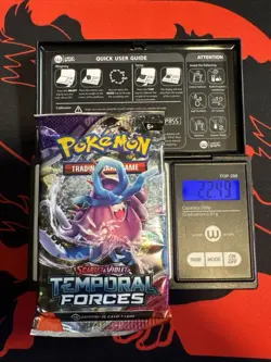 22.49g HEAVY - Pokemon TCG S&V Temporal Forces Booster Pack Sealed / Semi GoDU - Image 1