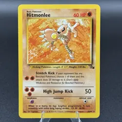 Hitmonlee - 22/62 Fossil - Pokemon TCG - 1999 LP / NM - Image 1